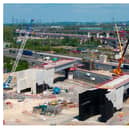 More work will be taking place on the viaducts over the M42/M6 Toll near Water Orton in Warwickshire. Photo: HS2.