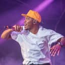 Dizzee Rascal on the mainstage at ponderosa in Sheffield during Tramlines 2016