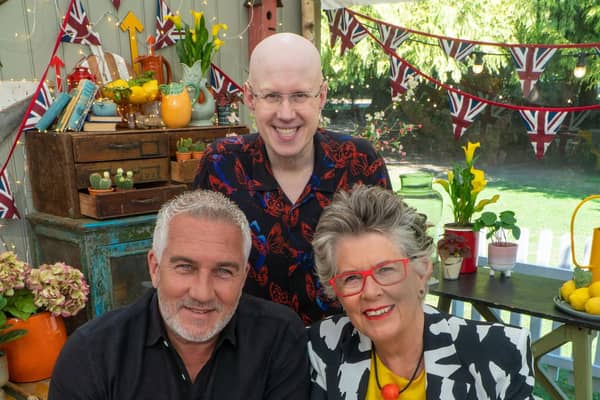 Paul Hollywood (left) and Prue Leith (right) have both expressed their excitement for Alison Hammond's arrival on GBBO. She will replace Matt Lucas (centre).