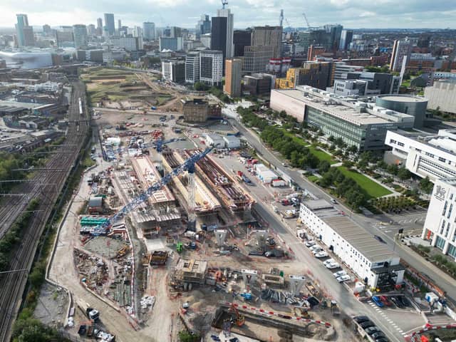 The construction site for the HS2 project at Curzon Street in Birmingham. PIC: Jacob King/PA Wire