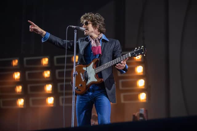 Arctic Monkeys on stage at the Coventry Building Society Arena in Coventry on Wednesday, May 31, 2023. Photo by David Jackson.