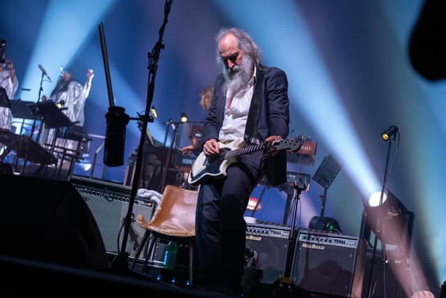 Bad Seed Warren Ellis on stage at the BP Pulse LIVE arena in Birmingham on Friday, November 15, 2024. Photo by David Jackson.