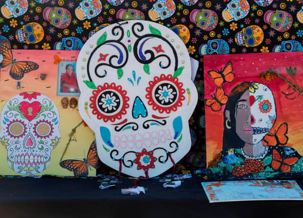 Art on display during the Dia de los Muertos (Day of the Dead (MARK RALSTON/AFP via Getty Images.