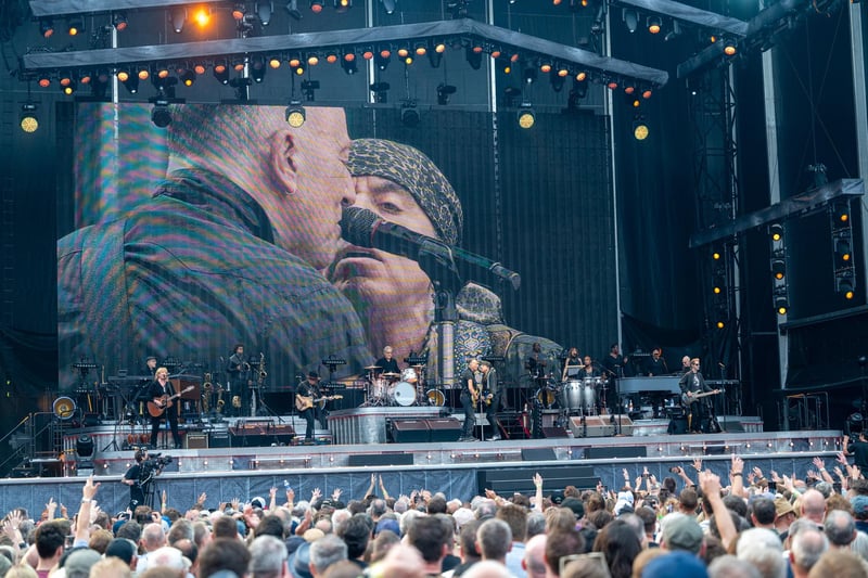 Bruce Springsteen and The E Street Band performing at Villa Park, Birmingham, on Friday, June 16, 2023. Photo by David Jackson.