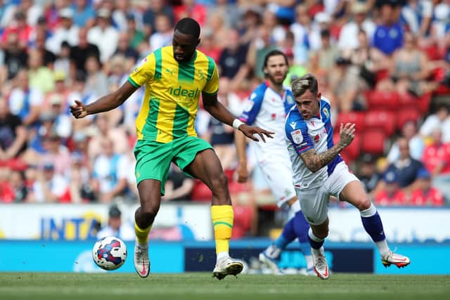 Sammie Szmodics (right) in action for Blackburn against West Bromwich Albion. Photo: Jan Kruger/Getty Images.