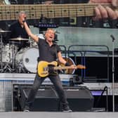 Bruce Springsteen and Steven Van Zandt performing at Villa Park, Birmingham, on Friday, June 16, 2023. Photo by David Jackson.