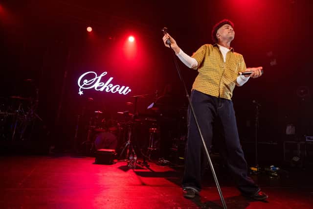 Sekou on stage at the O2 Academy, Birmingham, on Wednesday, February 28. Photo by David Jackson.
