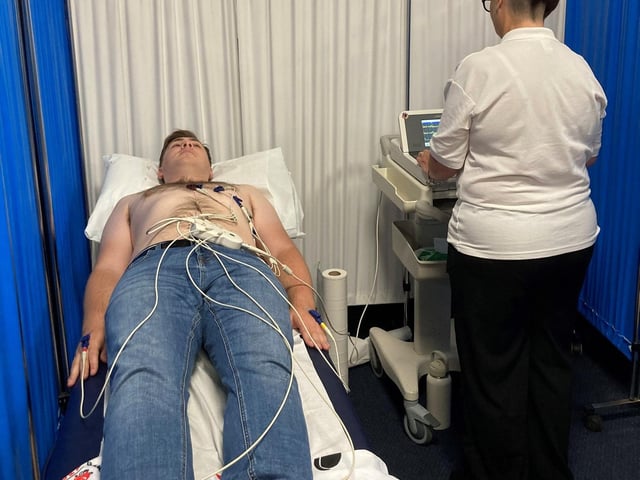 Anthony's friend Charlie Hodgson gets screened at last year's event.