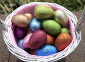 An Easter basket filled with eggs. (Photo by Andy Lyons/Getty Images)