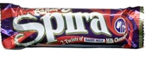 In top place we have a Cadbury's Spira.
Shane Norburn said: "Because you could drink a Yazoo milkshake through them!"