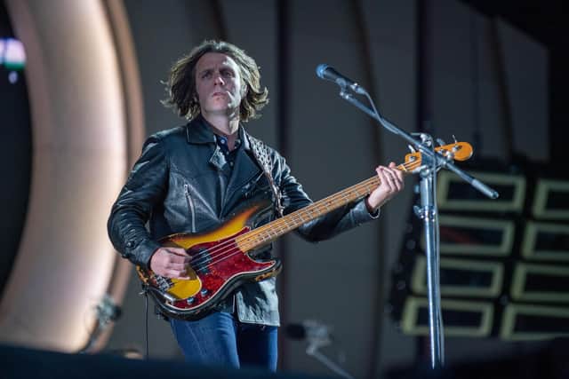 Arctic Monkeys on stage at the Coventry Building Society Arena in Coventry on Wednesday, May 31, 2023. Photo by David Jackson.