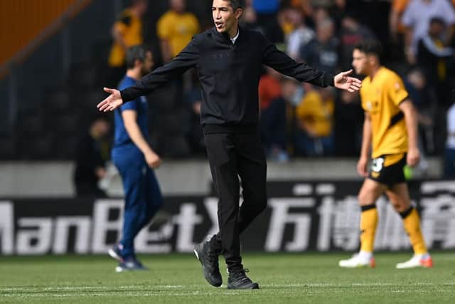 Bruno Lage’s tenure at Wolves has got off to a slow start as they sit just one point above the relegation zone. A solitary win against Watford has been their only victory this campaign. (Photo by Shaun Botterill/Getty Images)