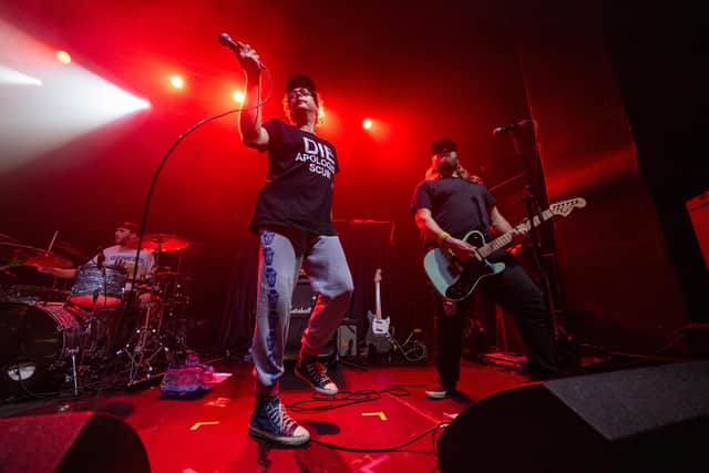 Wonk Unit on stage at the O2 Institute in Birmingham on Friday, October 18, 2024. Photo by David Jackson.