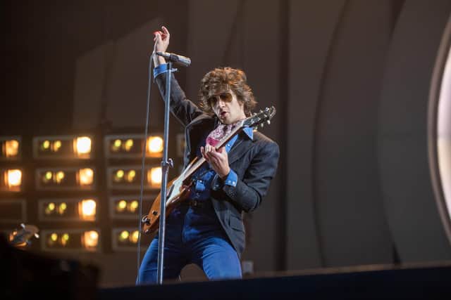 Arctic Monkeys on stage at the Coventry Building Society Arena in Coventry on Wednesday, May 31, 2023. Photo by David Jackson.